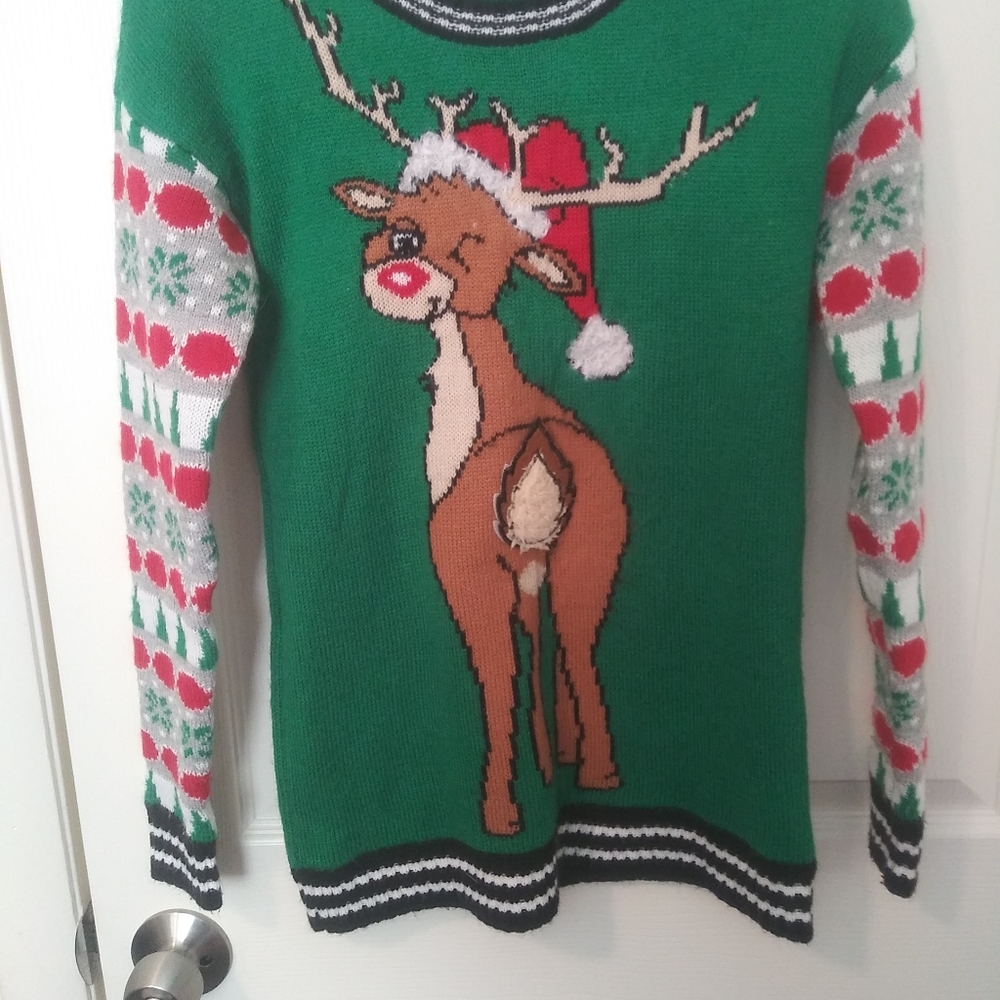 Velcro tail ugly sweater